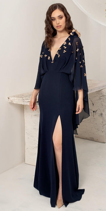Abito lungo mantella Curvy Allure